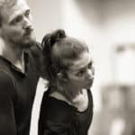 Czár gergely koreográfus és marie Vilette táncművész,Blue próba fotó- Törköly József